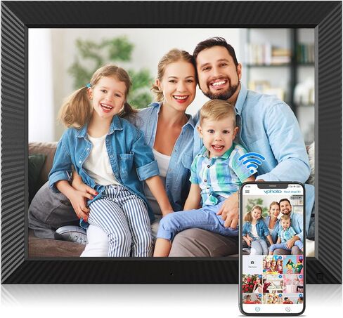 إطار صور رقمي ذكي مزدوج واي فاي مقاس 17 بوصة - شاشة تعمل باللمس، مستشعر حركة، إطار صورة واي فاي كبير مع ذاكرة 32 جيجابايت، مشاركة الصور ومقاطع الفيديو عبر البريد الإلكتروني أو التطبيق، هدايا للأصدقاء in Kuwait