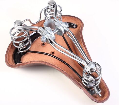 Vintage Classic Comfort Leather Touring Low Rider دراجة هوائية لركوب الدراجات مقعد سرج قهوة in Kuwait