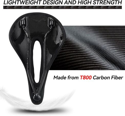 مقعد دراجة مريح من KABON خفيف الوزن 3K وسادة سرج دراجة من الكربون بالكامل مع جلد من الألياف الدقيقة المسامية لدراجة الطريق والدراجة الجبلية in Kuwait