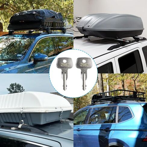 2982 مفتاح رف سقف X-Cargo، مفتاح سقف الأمتعة XCargo Karrite Ski Bike xcargo Carrier Skyline Sportrack XL، مفاتيح بديلة لحاملات Sears XCargo Karrite SportRack (رمز 2982-2 قطعة) in Saudi Arabia