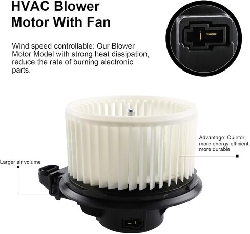 محرك منفاخ Youxmoto HVAC مع قفص مروحة 700223 مناسب لسيارات Ford 2008-2012 Escape، مناسب لسيارات Ford 2008-2010 F250 & F350 Super Duty، مناسب لمحرك Ford 2008-2011 Mercury Mariner AC in Saudi Arabia