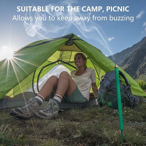 أعواد بخور السترونيلا الكبيرة من عشبة الليمون - 12 قطعة من أعواد بخور السترونيلا لفترة طويلة من الاحتراق للصيف، في الهواء الطلق، في الداخل، العبادة، العلاج العطري، اليوغا، السفر، الحديقة، التخييم، الشواء in Kuwait