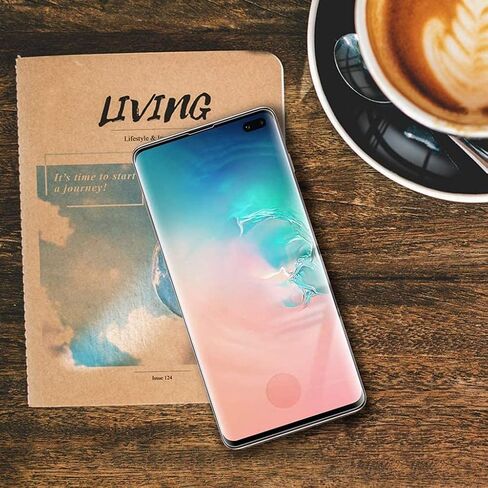 واقي شاشة Galaxy S10 Plus، عبوتان من واقي الشاشة الزجاجي المقوى 【2+2 Pack】 عبوتان من واقي عدسة الكاميرا، واقي شاشة من الزجاج المقوى بقوة 9H لهاتف Samsung Galaxy S10 Plus in Kuwait