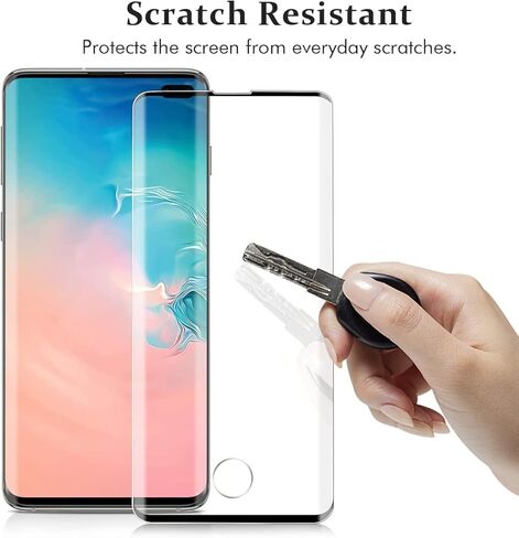 واقي شاشة Galaxy S10 Plus، عبوتان من واقي الشاشة الزجاجي المقوى 【2+2 Pack】 عبوتان من واقي عدسة الكاميرا، واقي شاشة من الزجاج المقوى بقوة 9H لهاتف Samsung Galaxy S10 Plus in Kuwait