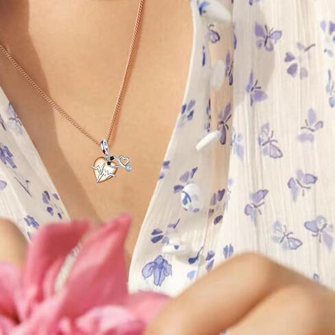 925 Sterling Silver Roses Forever Love Stethoscope & Heartbeat Nurse Padlock Turtle Charms Bracelet Necklace Heart Clip Beads Jewellery Gift for Women Girls at Valentine's Day Mother's Day in Saudi Arabia
