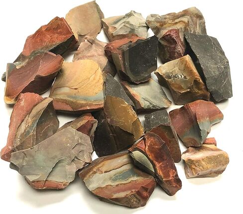 Crystal Collection: Natural Rough Desert Jasper Stones, Includes Velvet Bag - Large 1" Pieces (1 Pound) in Saudi Arabia