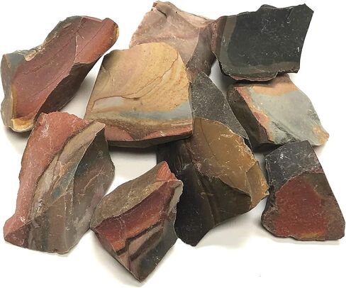 Crystal Collection: Natural Rough Desert Jasper Stones, Includes Velvet Bag - Large 1" Pieces (1 Pound) in Saudi Arabia