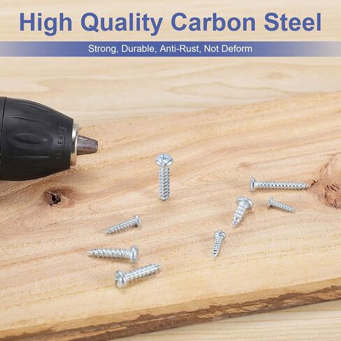 Wood Screws Assortment Kit, 224pcs Galvanized Phillips Screws Set, Wood Screws, Assorted Screws, Screw Kit, Assorted Wood Screws, Screw Set Assortment in Saudi Arabia