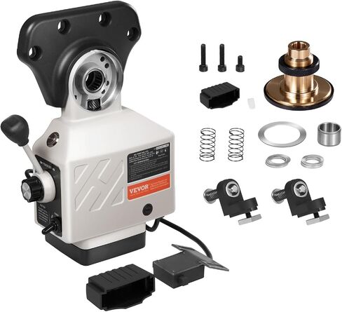 VEVOR X-Axis Power Feed for Milling Machine, 150 in-lb Torque, 0-200RPM Adjustable Rotate Speed 120V Power Table Feed Mill Feeder, for Bridgeport Some Knee Type Mills with a 5/8" End Shaft Diameter in Saudi Arabia
