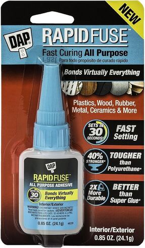 DAP 00155 0.85 Ounce RapidFuse All Purpose Adhesive, Clear 6 Pack in Saudi Arabia