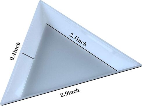 20pcs White Triangle Bead Sorting Trays, Magical Tray for Rhinestones for Flipping Flatback Rhinestones in Kuwait