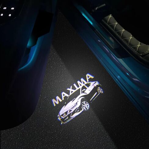 uuakarin 2PCS أضواء جهاز عرض شعار باب السيارة LED أضواء الظل الشبح أضواء البركة متوافقة مع ماكسيما 2016-2022 (سيارة ماكسيما) in Kuwait