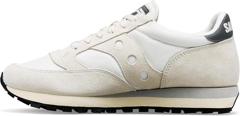 Saucony Jazz 81 أبيض/رمادي للرجال 8.5، للسيدات 10 متوسط in Saudi Arabia