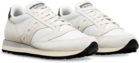 Saucony Jazz 81 أبيض/رمادي للرجال 8.5، للسيدات 10 متوسط in Saudi Arabia