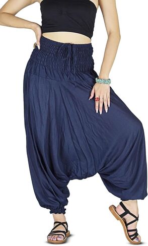 Your Cozy Harem Pants for Women Hippie Clothes Hammer Pants Jumpsuit Casual Loose Beach Sweatpants Baggy Boho Yoga Trousers in Saudi Arabia