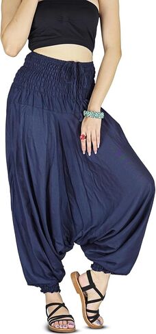 Your Cozy Harem Pants for Women Hippie Clothes Hammer Pants Jumpsuit Casual Loose Beach Sweatpants Baggy Boho Yoga Trousers in Saudi Arabia