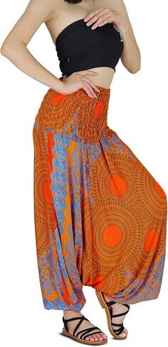 Your Cozy Harem Pants for Women Hippie Clothes Hammer Pants Jumpsuit Casual Loose Beach Sweatpants Baggy Boho Yoga Trousers in Saudi Arabia