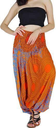Your Cozy Harem Pants for Women Hippie Clothes Hammer Pants Jumpsuit Casual Loose Beach Sweatpants Baggy Boho Yoga Trousers in Saudi Arabia