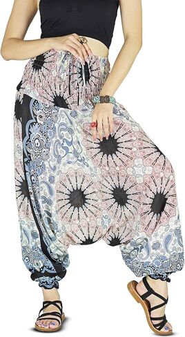 Your Cozy Harem Pants for Women Hippie Clothes Hammer Pants Jumpsuit Casual Loose Beach Sweatpants Baggy Boho Yoga Trousers in Saudi Arabia