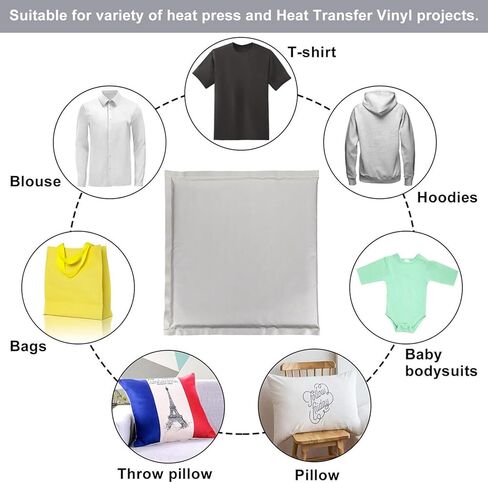 حصيرة الكي بالضغط الحراري، وسادة الطباعة، حصيرة نقل الصحافة، وسائد الضغط، حزمة وسادة نقل 10.61 × 11.4 بوصة، آلة الضغط الحراري، زي الطفل، أداة نقل الحرارة، رغوة ختم ساخن غير لامع in Kuwait