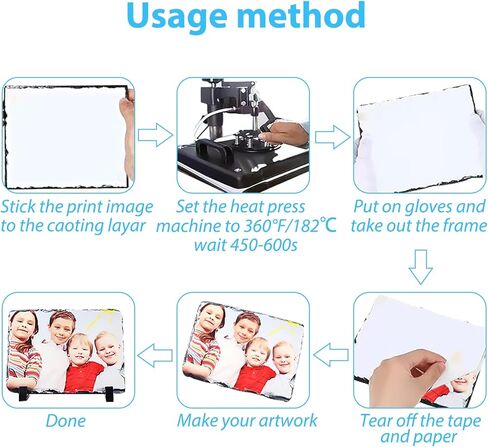 4 عبوات من ألواح التسامي مقاس 6 بوصة × 8 بوصة، لوحة صور بالتسامي، إطار صورة حجري مخصص، فراغات التسامي مع حامل عرض للديكور المنزلي الإبداعي، تذكار، سطح المكتب بنفسك in Kuwait