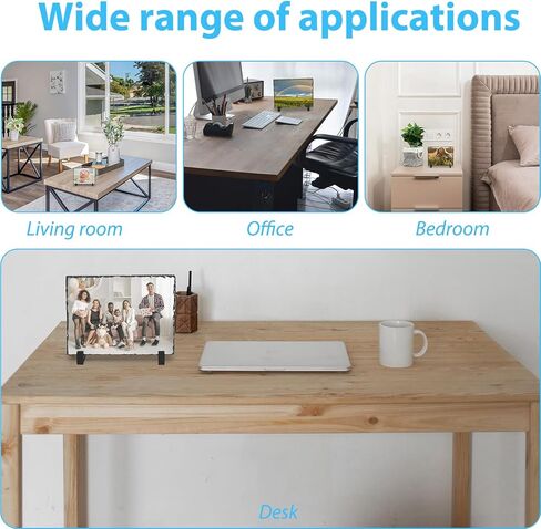 4 عبوات من ألواح التسامي مقاس 6 بوصة × 8 بوصة، لوحة صور بالتسامي، إطار صورة حجري مخصص، فراغات التسامي مع حامل عرض للديكور المنزلي الإبداعي، تذكار، سطح المكتب بنفسك in Kuwait