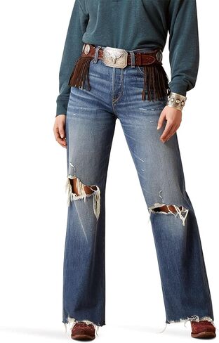 Ariat Women's Ultra High Rise Tomboy Wide Jean in Saudi Arabia