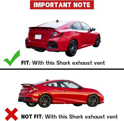 SPEEDWOW Mud Flaps,Fit for 2017-2019 Honda Civic Si (Only fit Si Model),Front and Rear 4Piece/Set（No Drilling Required） in Saudi Arabia