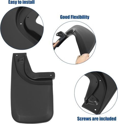 X AUTOHAUX Mud Flaps Kit for Toyota Tacoma 2005-2015 Splash Guard Front and Rear Mudguards Mud Flap Full Protection Fender Cars Guards Accessories Black in Saudi Arabia