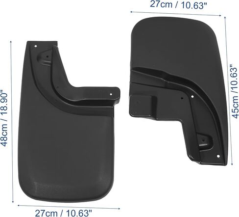 X AUTOHAUX Mud Flaps Kit for Toyota Tacoma 2005-2015 Splash Guard Front and Rear Mudguards Mud Flap Full Protection Fender Cars Guards Accessories Black in Saudi Arabia