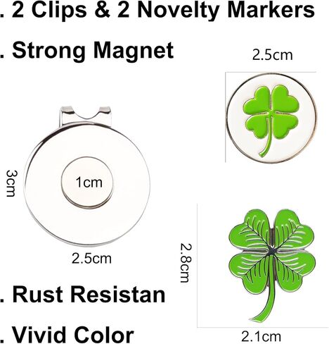 Crystal Golf Ball Markers Magnetic Hat Clips Set Golf Bag Accessories Gift for Women Lady Men Golfer in Saudi Arabia