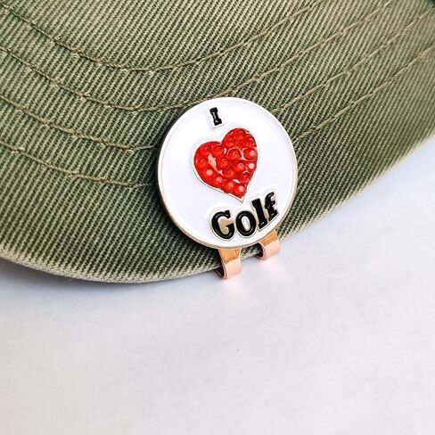 Crystal Golf Ball Markers Magnetic Hat Clips Set Golf Bag Accessories Gift for Women Lady Men Golfer in Saudi Arabia