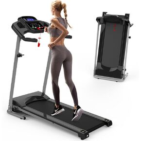 Treadmill with Incline for Home 265 lbs Weight Capacity, Foldable with 3 Levels Incline, 0.5-7.5mph, 2.5HP Quite Portable Treadmill for Home and Office Small Space, Black in Saudi Arabia