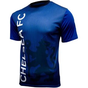 Icon Sports Men Compatible with Chelsea Big Lion Shadow Logo Poly Soccer Jersey - 01 in Saudi Arabia