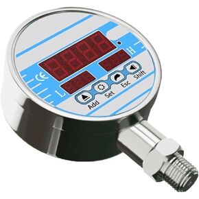 Electric Contact Pressure Gauge Measuring Water Oil Pressure Sensor NO NC Output 24VDC Upper and Lower Limit Control Witch(Npt1-4,0-300bar) in Saudi Arabia