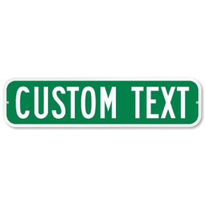 SmartSign تخصيص علامة Green Street الخاصة بك | 6 "× 24" الألومنيوم in Kuwait