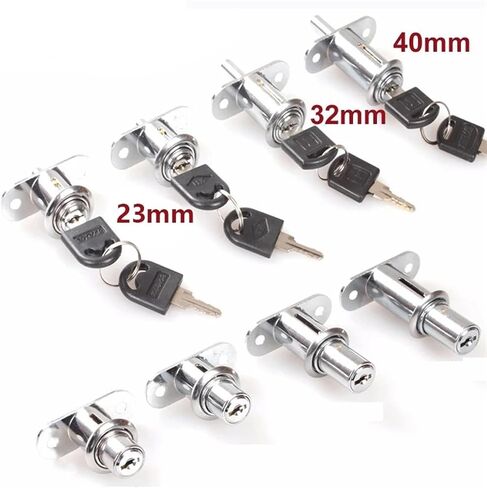 Cabinet Drawer Lock 23/32/40mm Keyed Alike Or Different DIY Furniture Hardware Rarelock MMS384 1Pcs(32mm Keyed Different) in Saudi Arabia