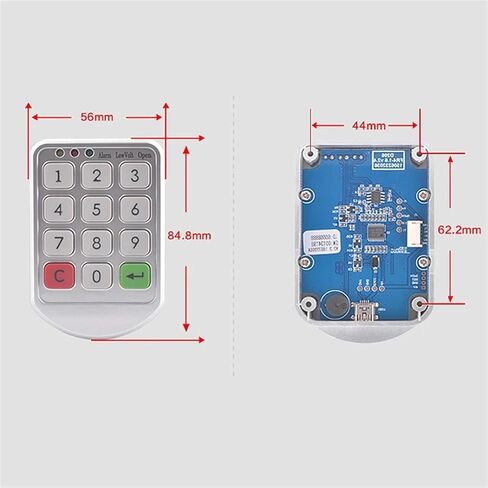 إلكترونية للأدراج الإلكترونية قفل قفل لوحة المفاتيح الرقمية لبناء القفل MMS405 1pcs (هـ) in Saudi Arabia