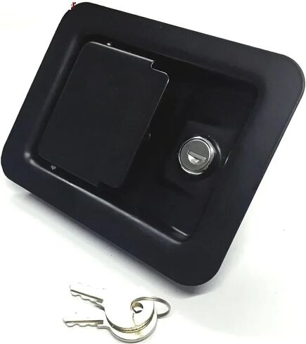 مقبض قفل مفتاح مجلس الوزراء للشاحنة Truct Trunk Train Bus Bus Electronical Box Locker Rarelock MS209 1PCS (Black) in Saudi Arabia