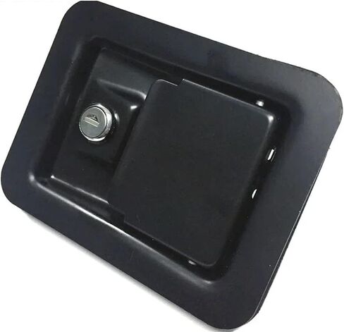 مقبض قفل مفتاح مجلس الوزراء للشاحنة Truct Trunk Train Bus Bus Electronical Box Locker Rarelock MS209 1PCS (Black) in Saudi Arabia