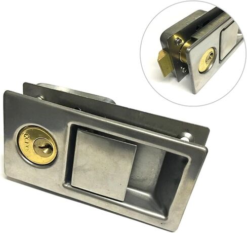 304 Stainless Door Handle Lock for Outdoor Boat Yacht Storage-Box Women Wardrobe Jewelry Box Motor Cabinet DIY Rarelock MS528 1Pcs(MMS5281 x 1pcs) in Saudi Arabia