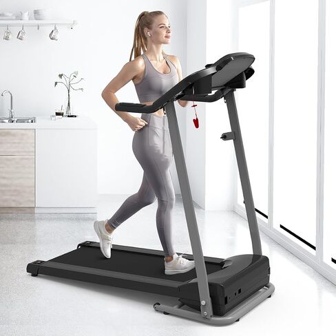 Treadmill with Incline for Home 265 lbs Weight Capacity, Foldable with 3 Levels Incline, 0.5-7.5mph, 2.5HP Quite Portable Treadmill for Home and Office Small Space, Black in Saudi Arabia