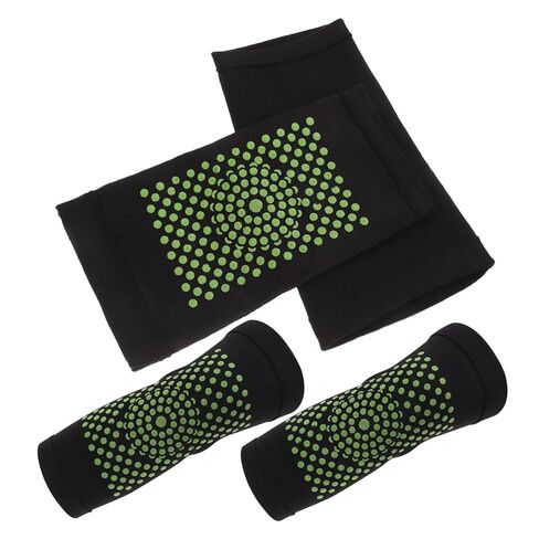 Thermal Knee Sleeves 4PCS Set Self-Heating Protective Knee Wraps for Cold Weather Breathable Joint Support for Seniors and Cyclists in Saudi Arabia