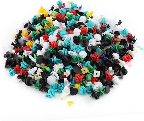 Car Door Trim Bumper Fastener Retainer Rivet Push Pin Kit Assorted 300g 20 30 Types Premium Automotive Plastic Universal Fitment Multi Color in Saudi Arabia