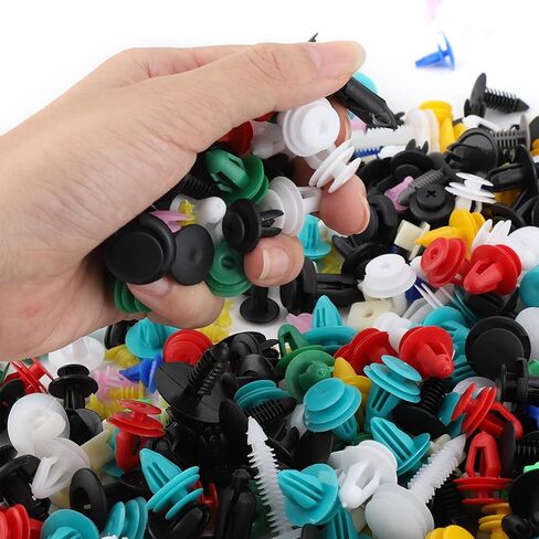Car Door Trim Bumper Fastener Retainer Rivet Push Pin Kit Assorted 300g 20 30 Types Premium Automotive Plastic Universal Fitment Multi Color in Saudi Arabia