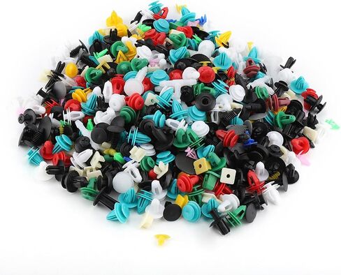 Car Door Trim Bumper Fastener Retainer Rivet Push Pin Kit Assorted 300g 20 30 Types Premium Automotive Plastic Universal Fitment Multi Color in Saudi Arabia