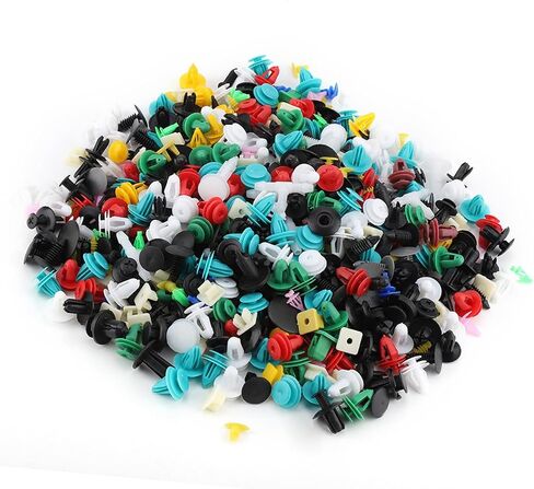 Car Door Trim Bumper Fastener Retainer Rivet Push Pin Kit Assorted 300g 20 30 Types Premium Automotive Plastic Universal Fitment Multi Color in Saudi Arabia