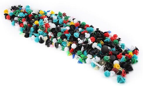 Car Door Trim Bumper Fastener Retainer Rivet Push Pin Kit Assorted 300g 20 30 Types Premium Automotive Plastic Universal Fitment Multi Color in Saudi Arabia