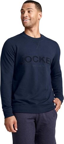 Jockey Men's Sleepwear Eco Organic Cotton Fleece Crew Sweatshirt in Saudi Arabia
