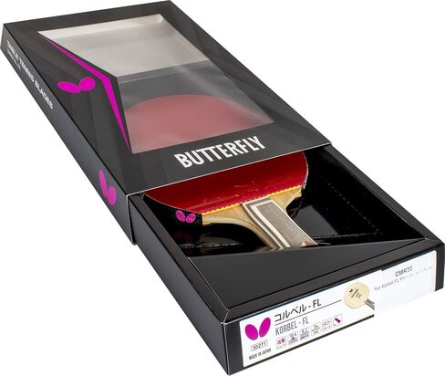 Butterfly Petr Korbel Blade & Sriver Rubber Shakehand Table Tennis Racket | Pro-Line Series | A classic blade and rubber combination that can do it all | Recommended for Intermediate Level Players in Saudi Arabia